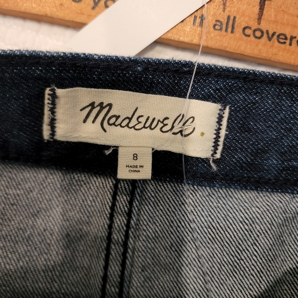 NWT Madewell Denim Raw-Hem Mini Wrap Jean Skirt Size 8 - Picture 3 of 16